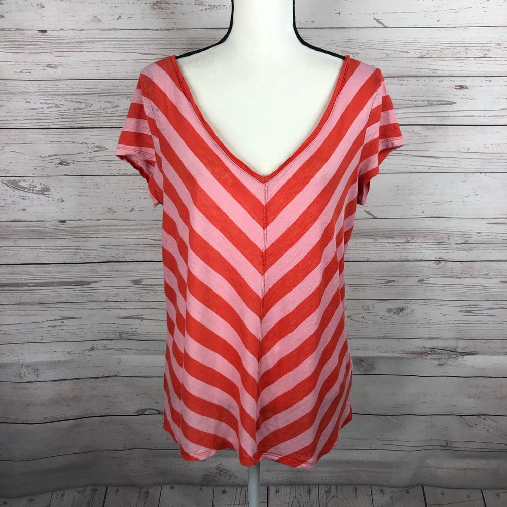 Boden Pink Orange Mariella Tee